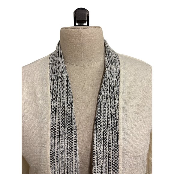 Dolan Left Coast Collection Textured Knit Open Cardigan Jacket XS Neutral Tones - Picture 5 of 14
